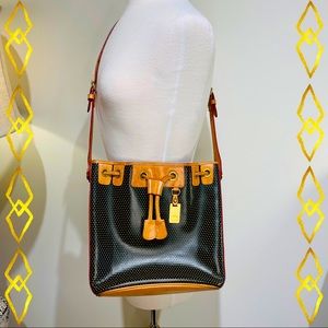 Dooney and Bourke Cabrio Leather Perforated Purse